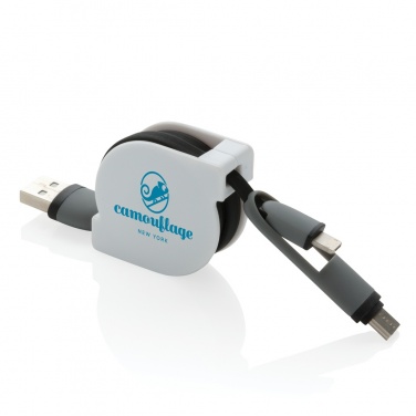Logo trade promotional gift photo of: 3-in-1 retractable cable