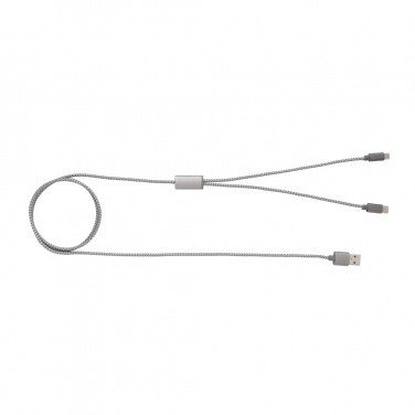 Logotrade promotional item picture of: 3-in-1 braided cable
