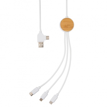 Logotrade promotional merchandise photo of: RCS recycled plastic Ontario 6-in-1 cable