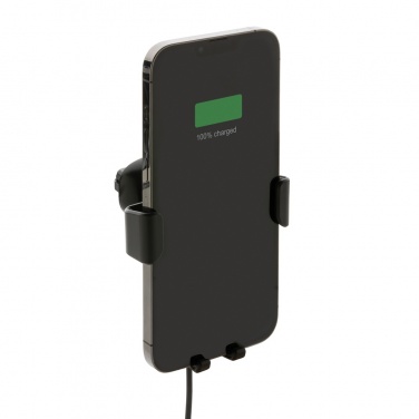 Logotrade corporate gifts photo of: RCS recycled plastic 10W wireless charging car holder