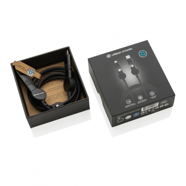 Logotrade promotional giveaway image of: Oakland RCS recycled plastic 6-in-1 fast charging 45W cable