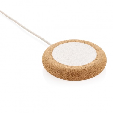 Logo trade advertising product photo of: Cork and Wheat 5W wireless charger