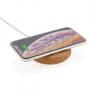 Logotrade promotional merchandise image of: Cork and Wheat 5W wireless charger