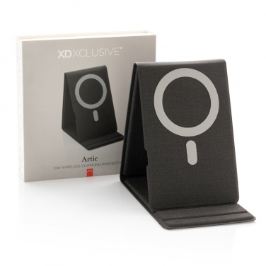 Logotrade promotional item image of: Artic Magnetic 10W wireless charging phone stand
