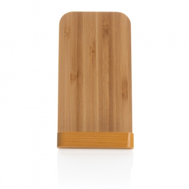 Logotrade corporate gift picture of: Bamboo 5W wireless charging stand