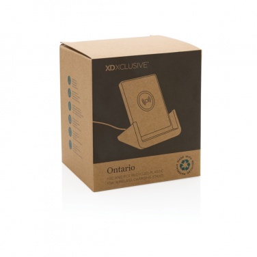 Logo trade promotional gift photo of: Ontario  RCS recycled plastic 10W stand