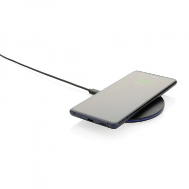 Logo trade promotional merchandise image of: RCS recycled plastic 15W Wireless fast charger