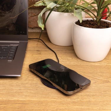 Logotrade business gift image of: RCS recycled plastic 15W Wireless fast charger