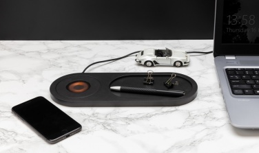 Logo trade promotional items picture of: Encore 10W wireless charging valet tray