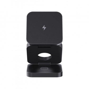 Logotrade advertising product picture of: Terra RCS recycled aluminum foldable 3 in 1 15W charger