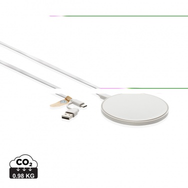 Logo trade promotional giveaway photo of: RCS standard recycled plastic 10W wireless charger