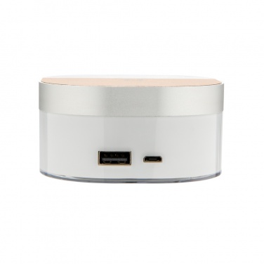 Logo trade corporate gift photo of: Aria 5W Wireless Charging Digital Clock