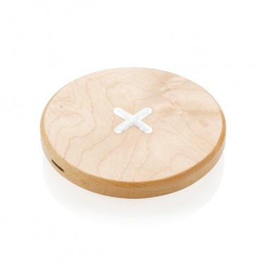 Logo trade business gift photo of: 5W wood wireless charger