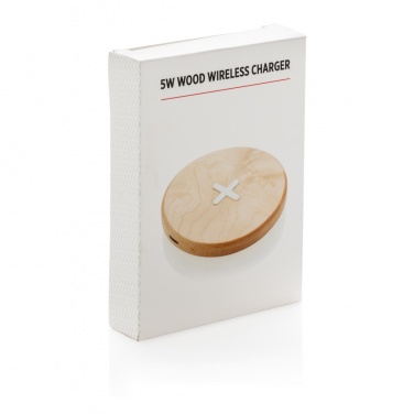 Logotrade promotional gift image of: 5W wood wireless charger