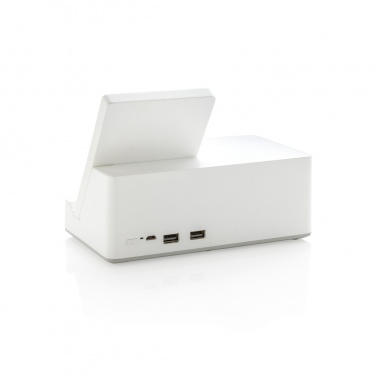 Logo trade corporate gifts image of: Ontario 5W wireless charger with speaker