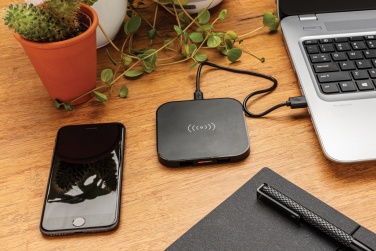Logo trade promotional gifts image of: Wireless 5W charging pad