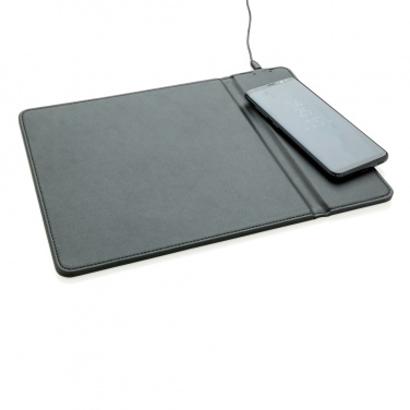 Logo trade promotional gifts picture of: Mousepad with 5W wireless charging