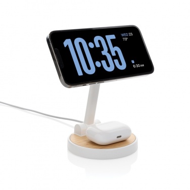 Logotrade business gifts photo of: Ontario RCS rplastic 15W magnetic charging 2 in 1 stand