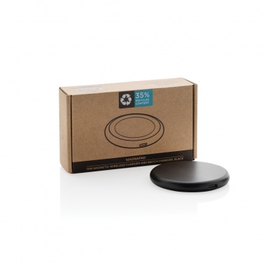 Logo trade promotional products image of: Magnapad 15W RCS rplastic magnetic 3 in 1 charging pad