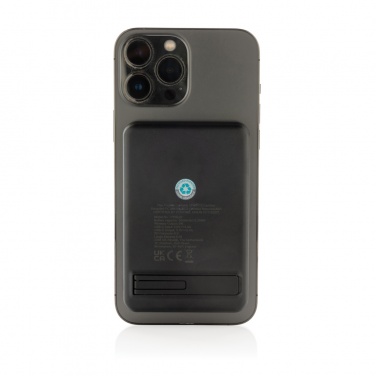 Logo trade promotional product photo of: Powerbase RCS recycled plastic 3 in 1 charger with powerbank