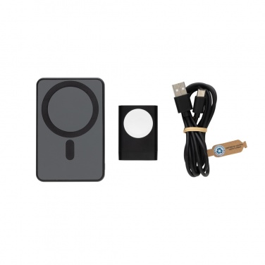 Logotrade promotional merchandise photo of: Powerbase RCS recycled plastic 3 in 1 charger with powerbank