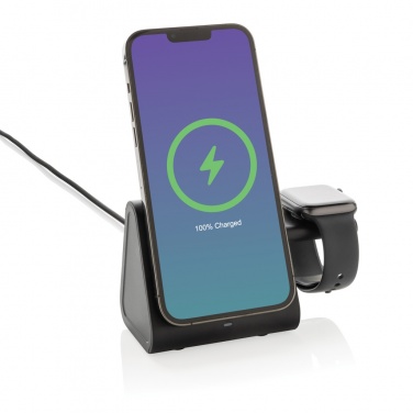 Logo trade promotional products picture of: Powerbase RCS recycled plastic 3 in 1 charger with powerbank