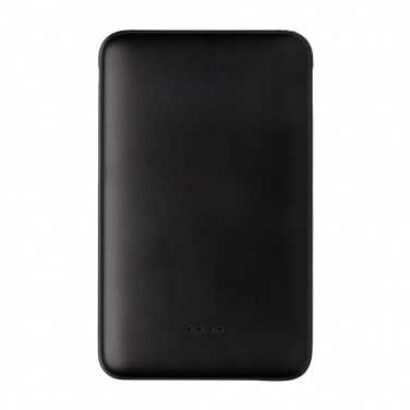 Logo trade promotional items image of: 5.000 mAh Pocket Powerbank with integrated cables