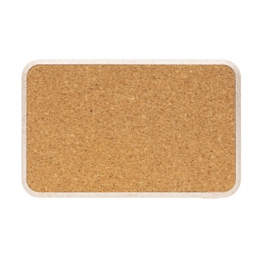 Logotrade promotional items photo of: Cork and Wheat 5.000 mAh pocket powerbank