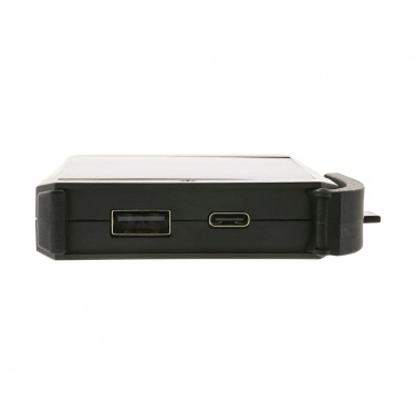 Logotrade promotional item image of: Skywave RCS rplastic solar powerbank 5000 mAh 10W wireless