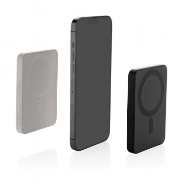 Logotrade business gift image of: Magnetix RCS recycled plastic 5000 mah magnetic powerbank