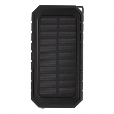 Logotrade promotional items photo of: RCS recycled plastic Solar powerbank with 10W Wireless