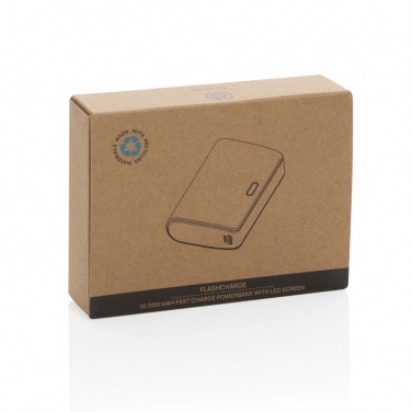 Logo trade promotional items picture of: FlashCharge RCS rplastic 10000 mah fast charge powerbank