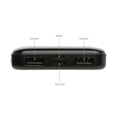 Logo trade business gift photo of: RCS recycled plastic 5.000 mAh powerbank