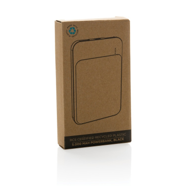 Logo trade corporate gift photo of: RCS recycled plastic 5.000 mAh powerbank