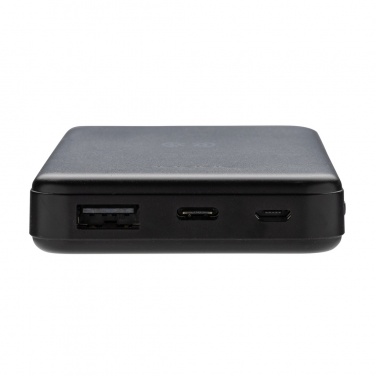 Logo trade promotional giveaways picture of: RCS recycled plastic 5.000 mAh 5W wireless powerbank