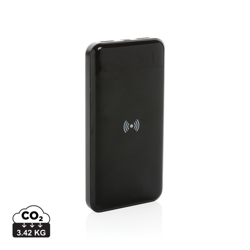 Logotrade promotional giveaway picture of: RCS standard recycled plastic wireless powerbank