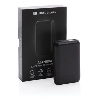 Logo trade promotional items image of: Urban Vitamin Alameda 10.000 mAh 18W PD powerbank