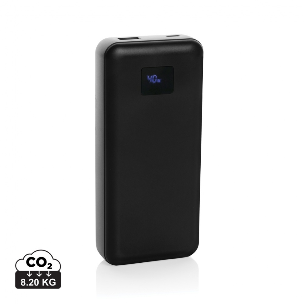 Logo trade promotional products image of: Gridley RCS rplastic 20000 65W laptop powerbank