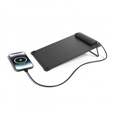 Logo trade corporate gifts image of: Solarpulse rplastic portable solar panel 5W