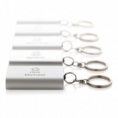 Logo trade promotional items image of: 1.000 mAh keychain powerbank