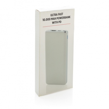Logotrade promotional giveaway picture of: Ultra fast 10.000 mAh powerbank with PD