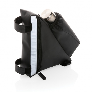 Logo trade promotional gift photo of: PU high visibility bike frame bag with bottle holder