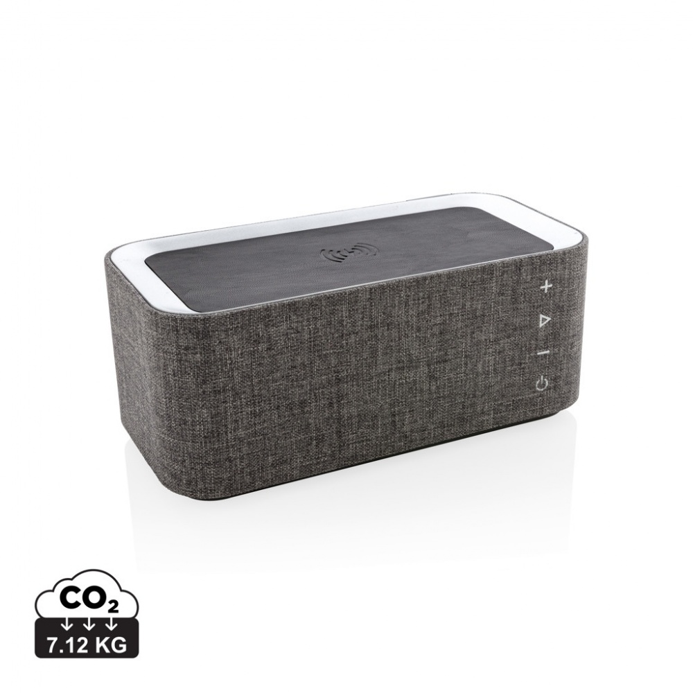 Logo trade promotional items image of: Vogue wireless charging speaker
