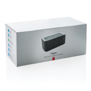 Logotrade promotional giveaway image of: Vogue wireless charging speaker