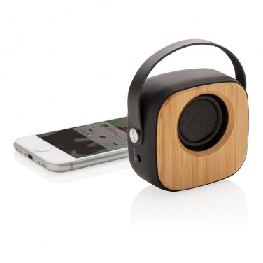 Logotrade promotional merchandise image of: Bamboo 3W Wireless Fashion Speaker
