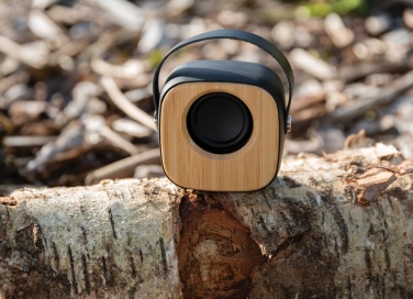 Logo trade corporate gifts picture of: Bamboo 3W Wireless Fashion Speaker