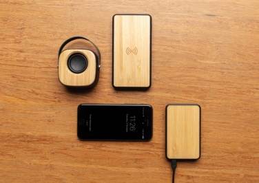 Logo trade advertising product photo of: Bamboo 3W Wireless Fashion Speaker