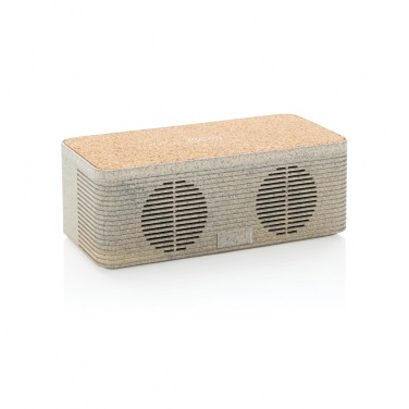 Logo trade promotional giveaway photo of: Wheatstraw wireless charging speaker