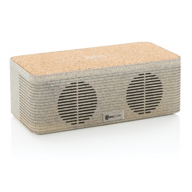 Logotrade advertising product picture of: Wheatstraw wireless charging speaker