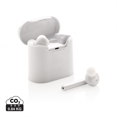 Logo trade promotional items image of: Liberty wireless earbuds in charging case